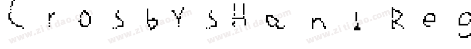 CrosbysHand Regular字体转换